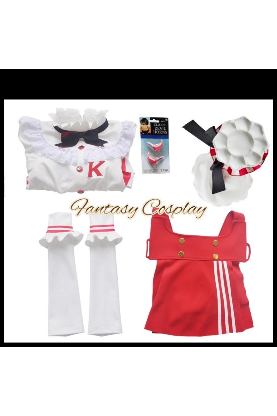 Identity V  KFC Crossover Perfumer Lady K Uniform Cosplay Costume